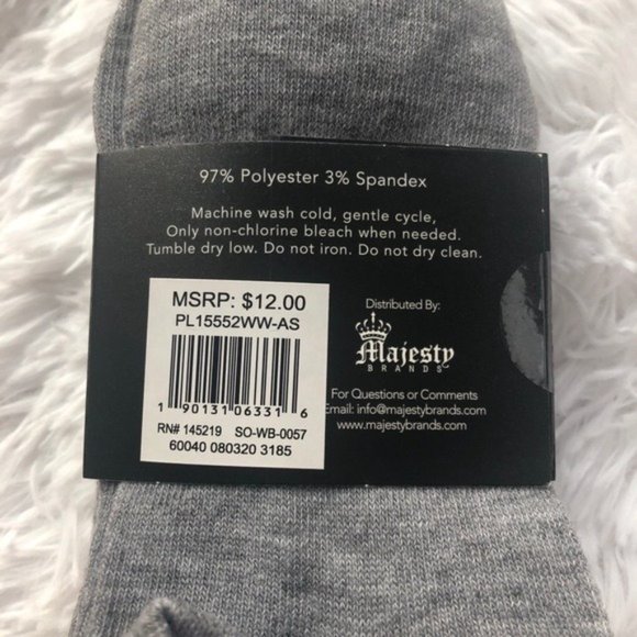 NWT STRAWBERRY GRAY TEAL AMD PINK  6 PACK NO SHOW SOCKS - Picture 7 of 9